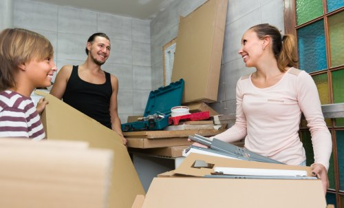 Removal van helping with a local move in Haringey