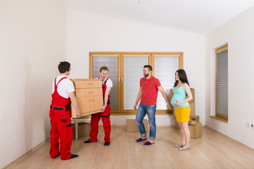 Moving van arranged for a local flat relocation in Haringey