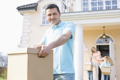 Moving crew handling a scheduled man and van booking