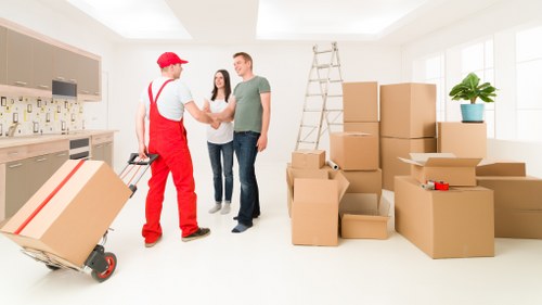 Packing and loading items from a busy Haringey property