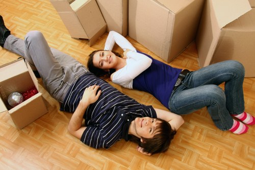 Professional movers handling furniture during a Haringey relocation