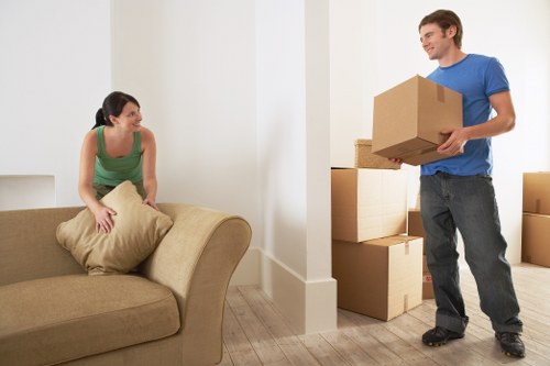 Careful handling of household items during a move